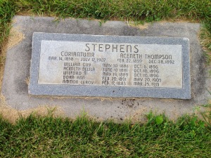 Coriantumr Stephens grave