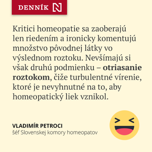 O homeopatii a slovenských celebritách